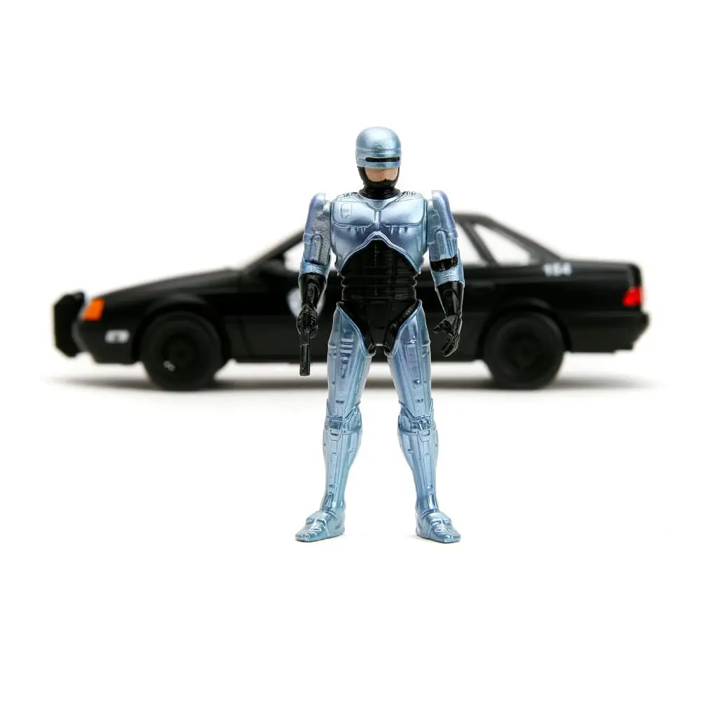 Robocop Hollywood Rides Diecast Model 1/24 1986 Ford Taurus és Robocop figura termékfotó
