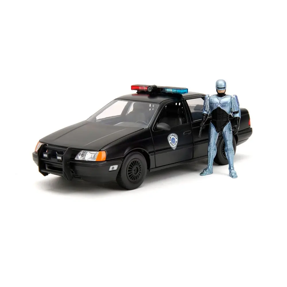 Robocop Hollywood Rides Diecast Model 1/24 1986 Ford Taurus és Robocop figura termékfotó
