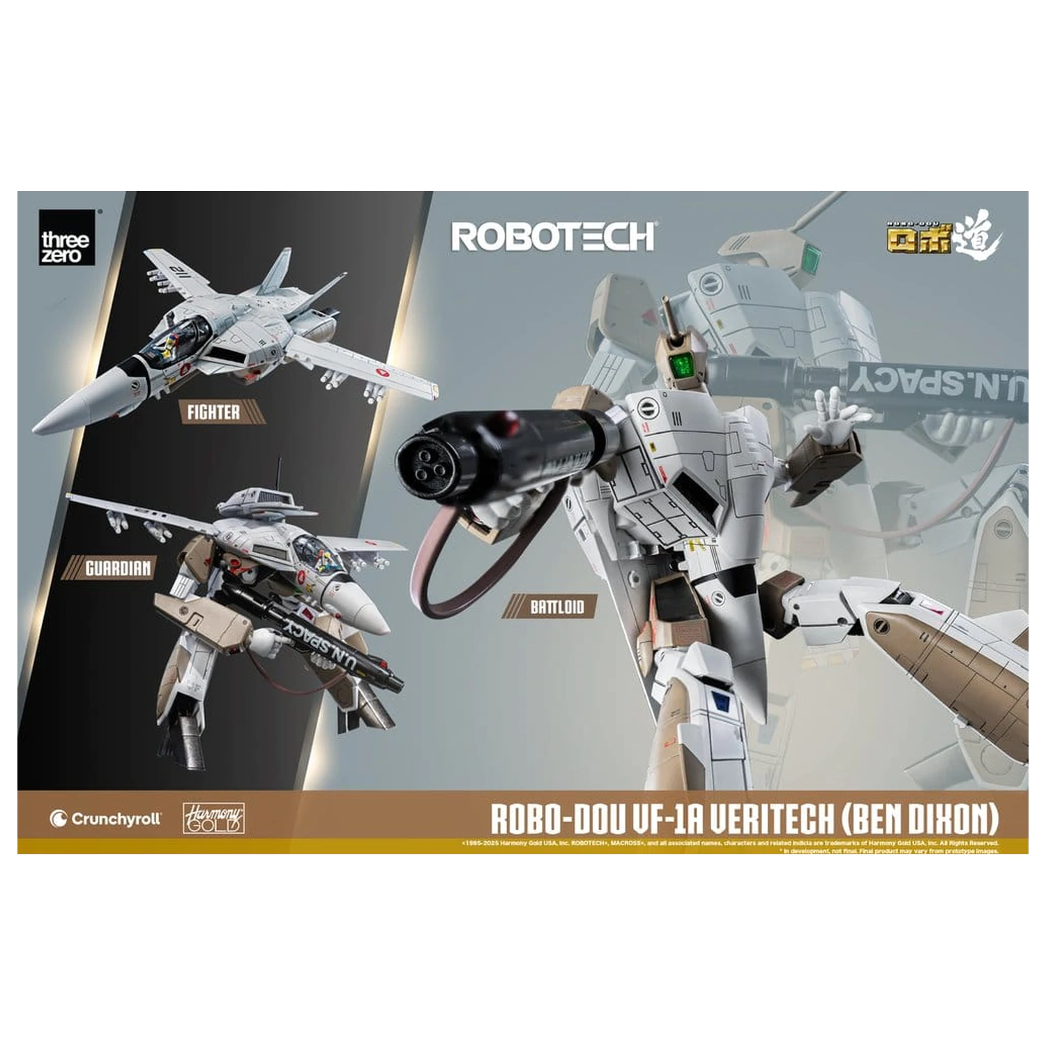 Robotech akciófigura ROBO-DOU VF-1A Veritech (Ben Dixon) 20 cm termékfotó