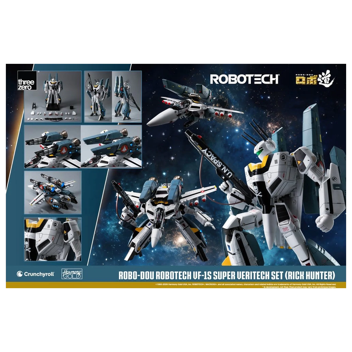 Robotech Robo-Dou akciófigura VF-1S Super Veritech Set (Rick Hunter) 20 cm termékfotó