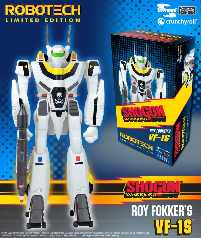 Robotech Roy Fokker´s VF-1S Limitált kiadás Shogun Warriors PVC szobor figura 60 cm termékfotó