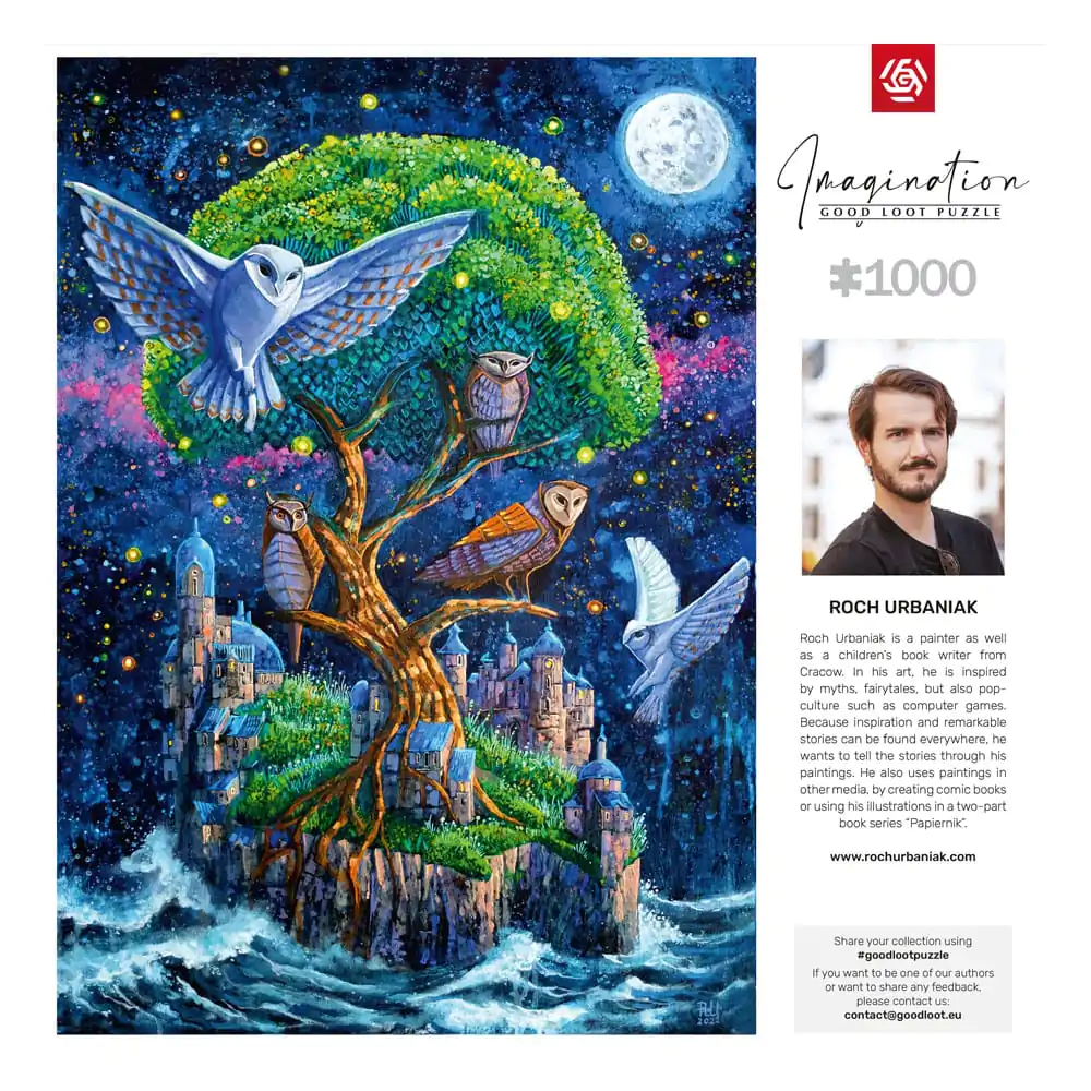 Roch Urbaniak Imagination Owl Island / Wyspa Sów puzzle (1000 darab) termékfotó