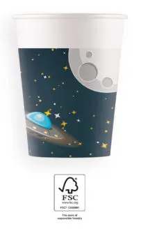 Rocket Space, Űr papír pohár 8 db-os 200 ml FSC termékfotó