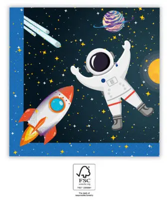 Rocket Space, Űr szalvéta 20 db-os 33x33 cm FSC termékfotó