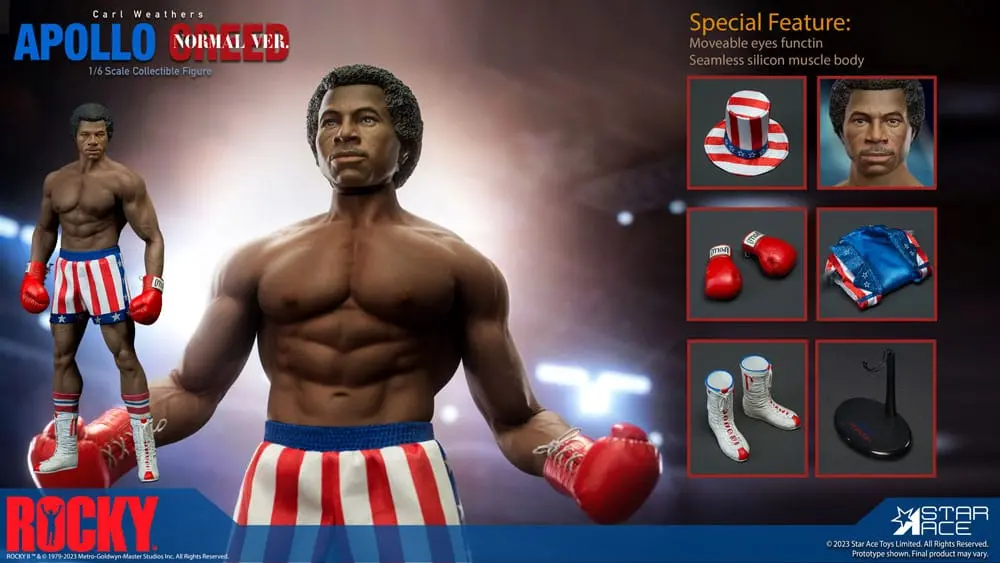 Rocky 1/6 Apollo Creed Normal Version szobor figura 36 cm termékfotó
