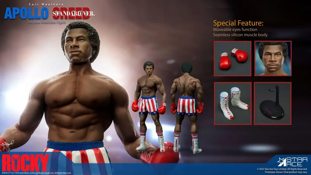 Rocky 1/6 Apollo Creed Standard Version szobor figura 36 cm termékfotó