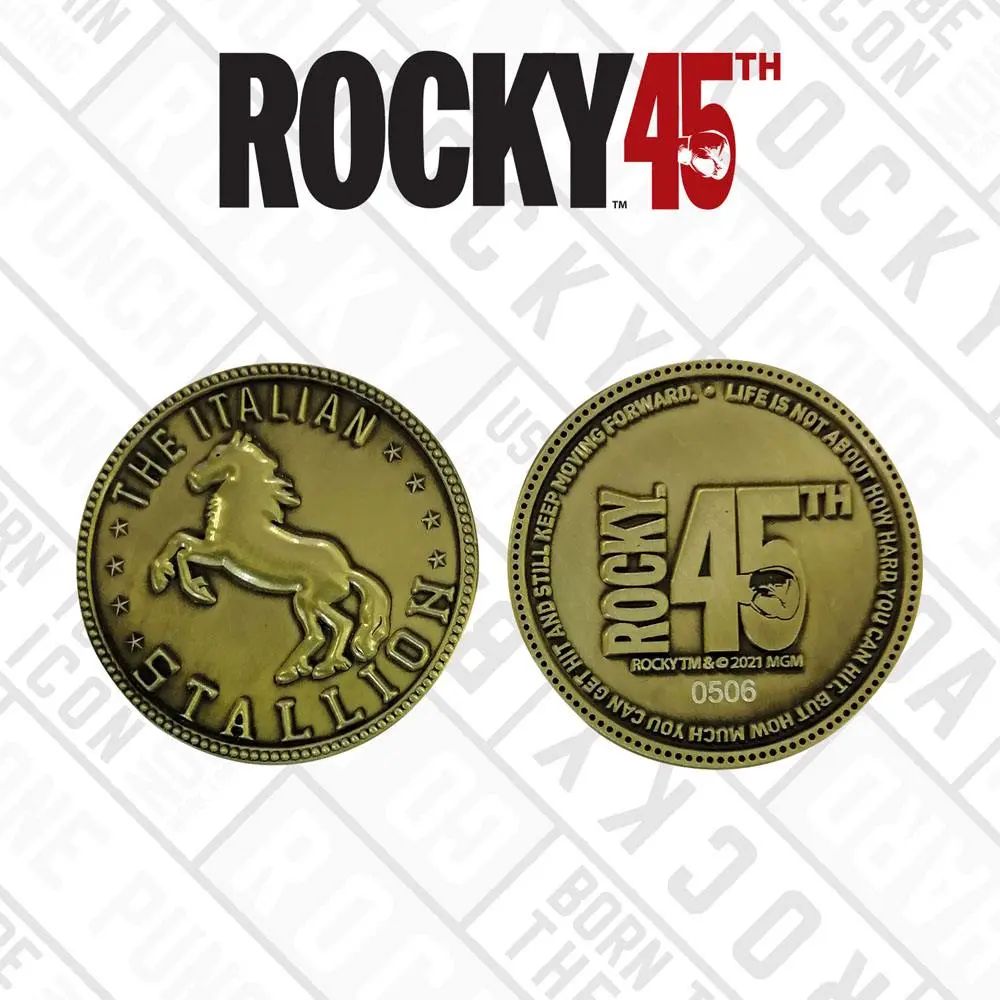 Rocky 45th Anniversary The Italian Stallion Gyűjthető érme Limitált kiadás termékfotó