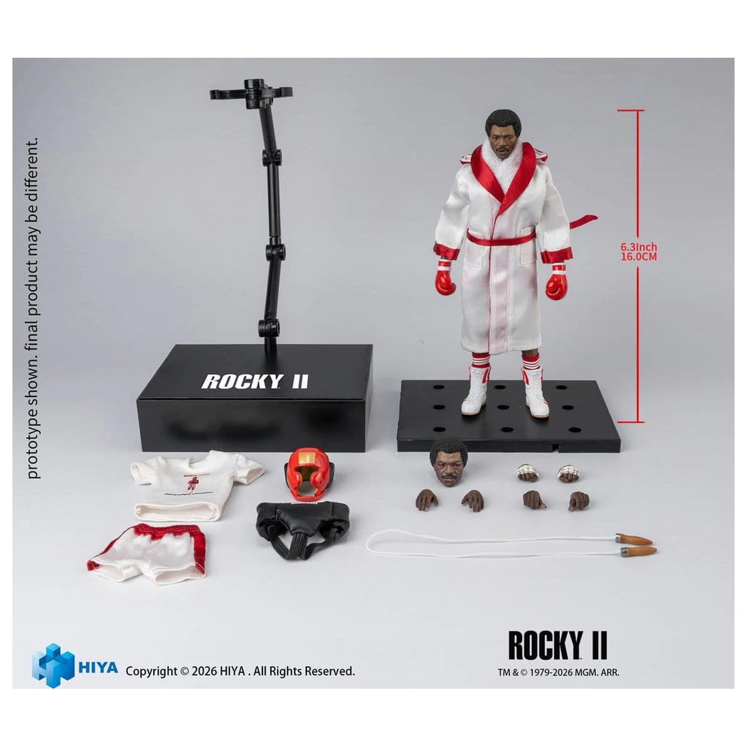 Rocky II Exquisite Super akciófigura 1/12 Apollo 16 cm termékfotó