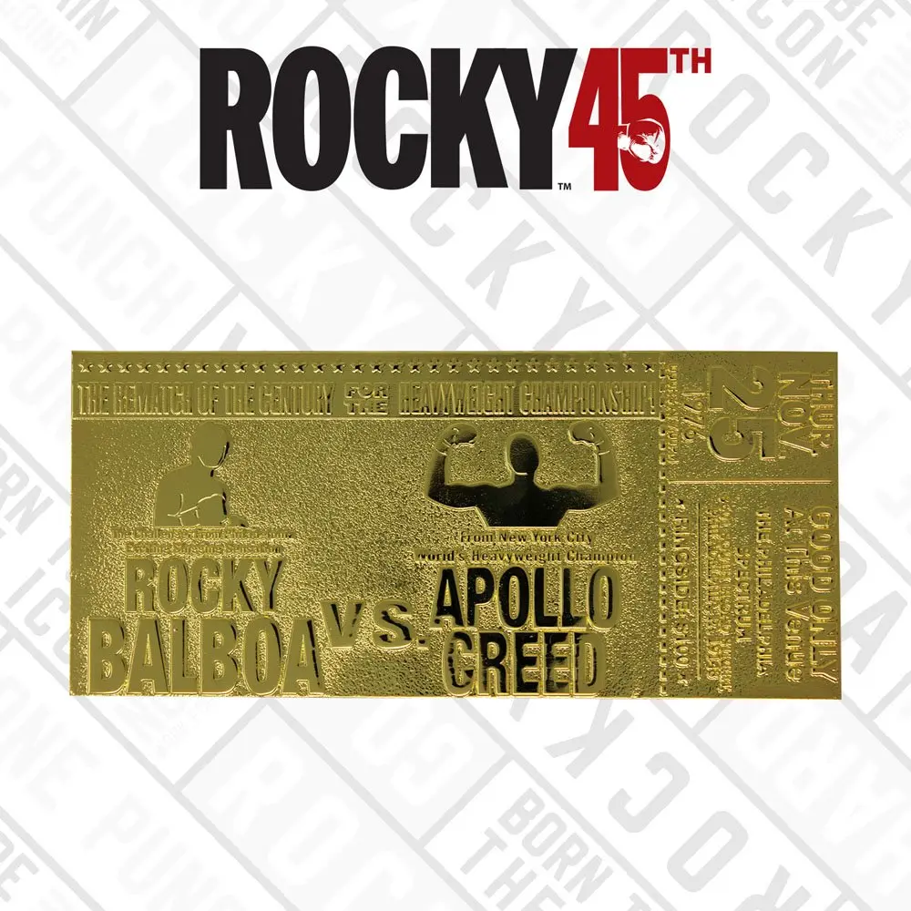 Rocky II Superfight II Ticket replika (aranyozott) termékfotó