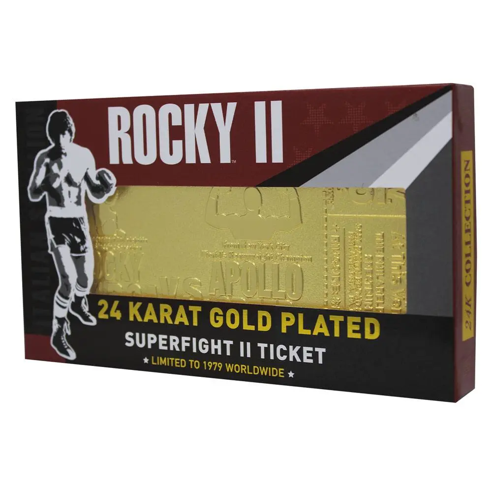 Rocky II Superfight II Ticket replika (aranyozott) termékfotó