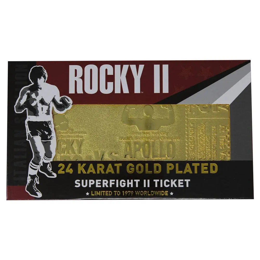 Rocky II Superfight II Ticket replika (aranyozott) termékfotó