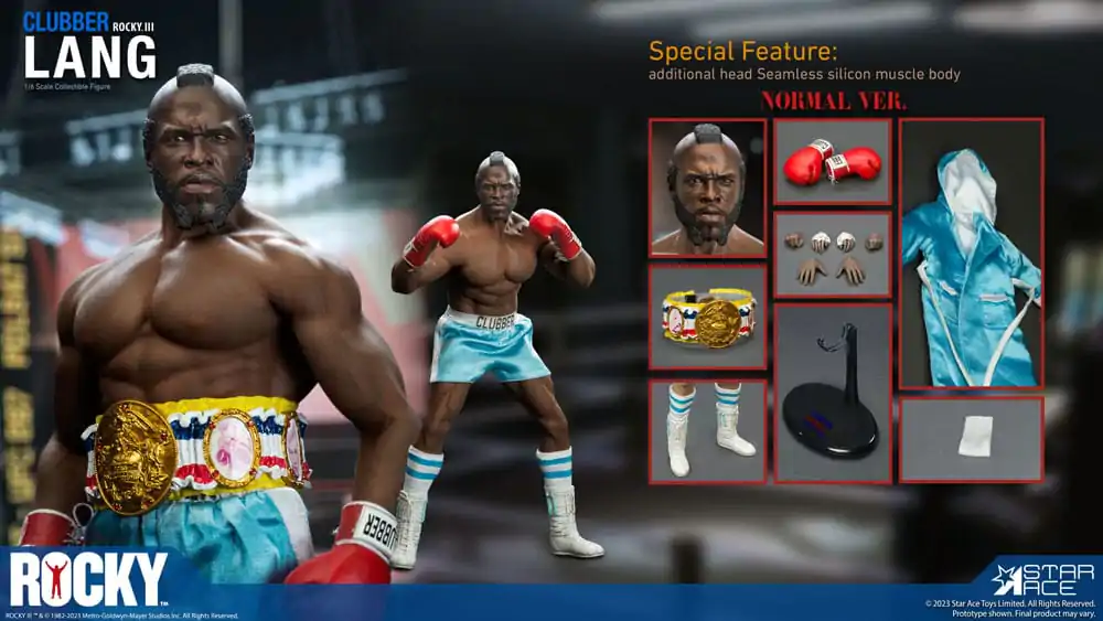Rocky III 1/6 Clubber Lang Normal Version szobor figura 30 cm termékfotó