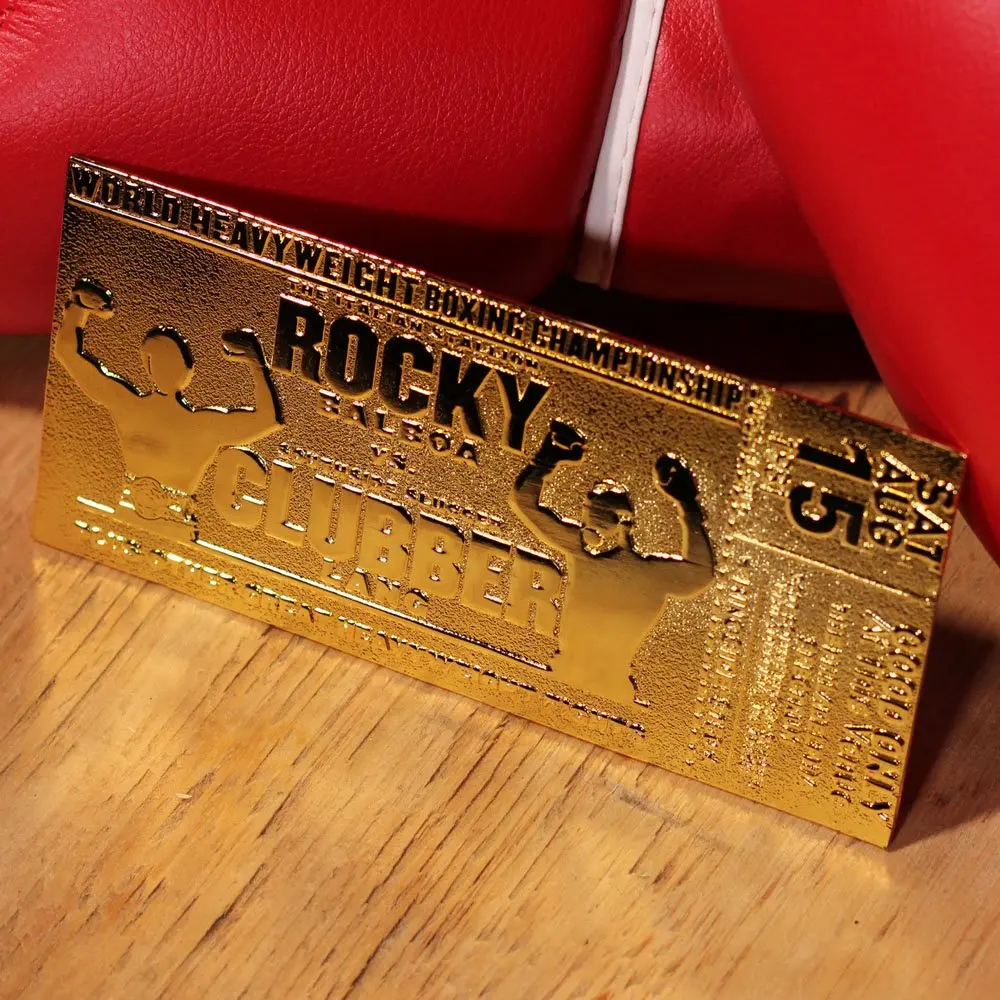 Rocky III World Heavyweight Boxing Championship Ticket replika (gold tányérd) termékfotó