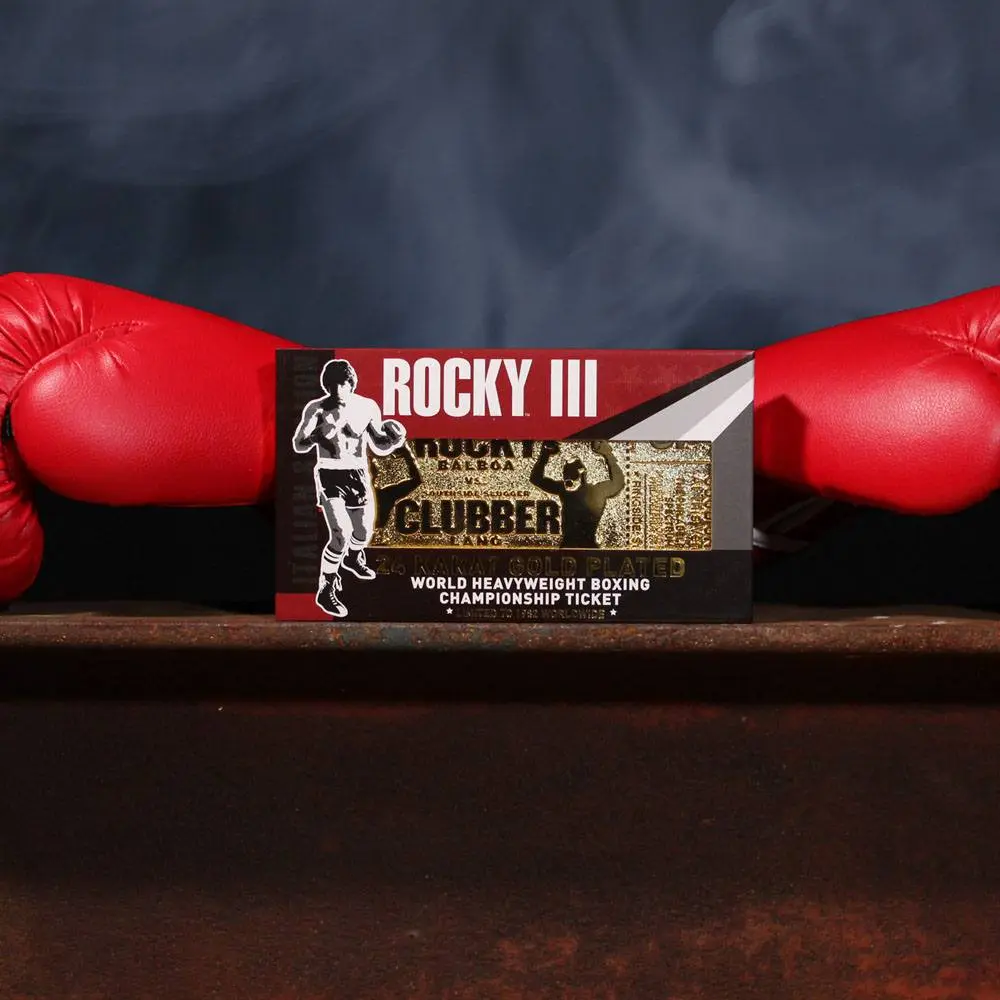 Rocky III World Heavyweight Boxing Championship Ticket replika (gold tányérd) termékfotó