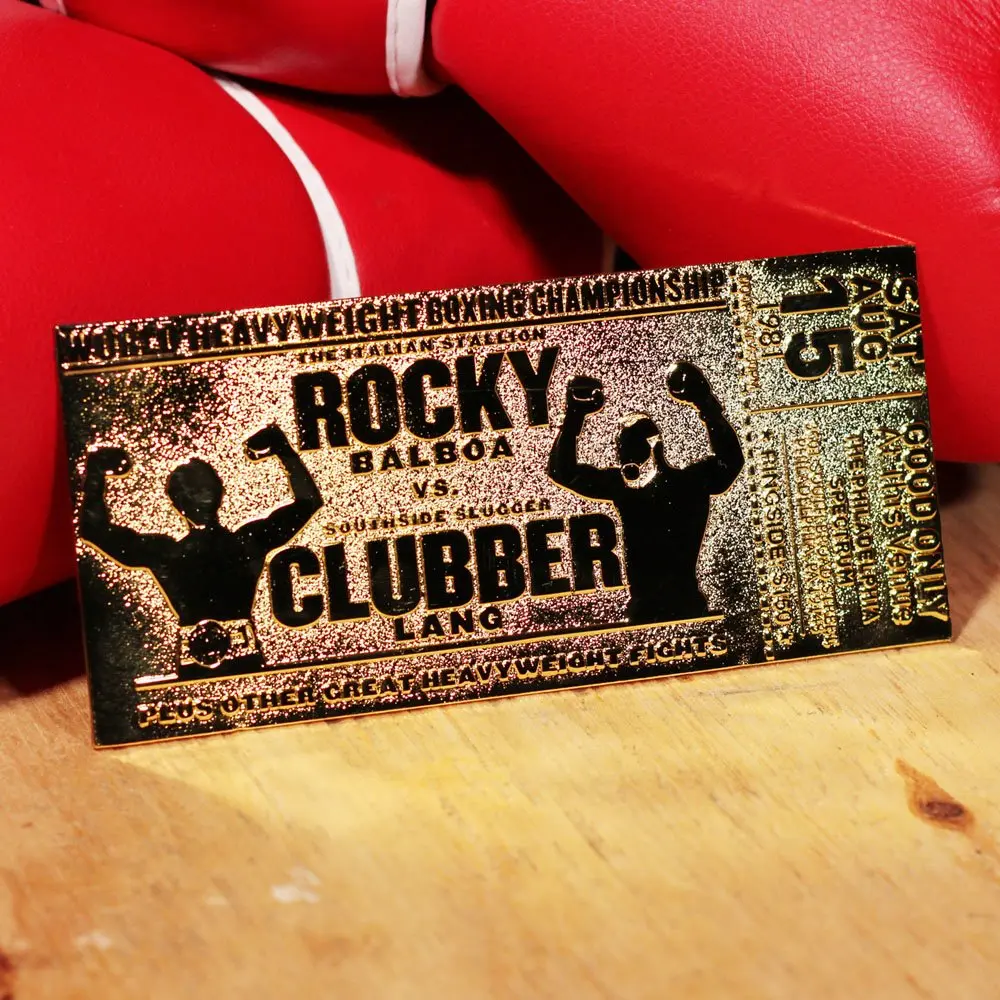 Rocky III World Heavyweight Boxing Championship Ticket replika (gold tányérd) termékfotó