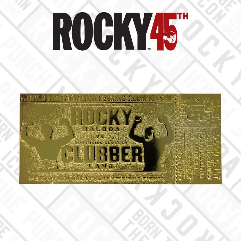 Rocky III World Heavyweight Boxing Championship Ticket replika (gold tányérd) termékfotó