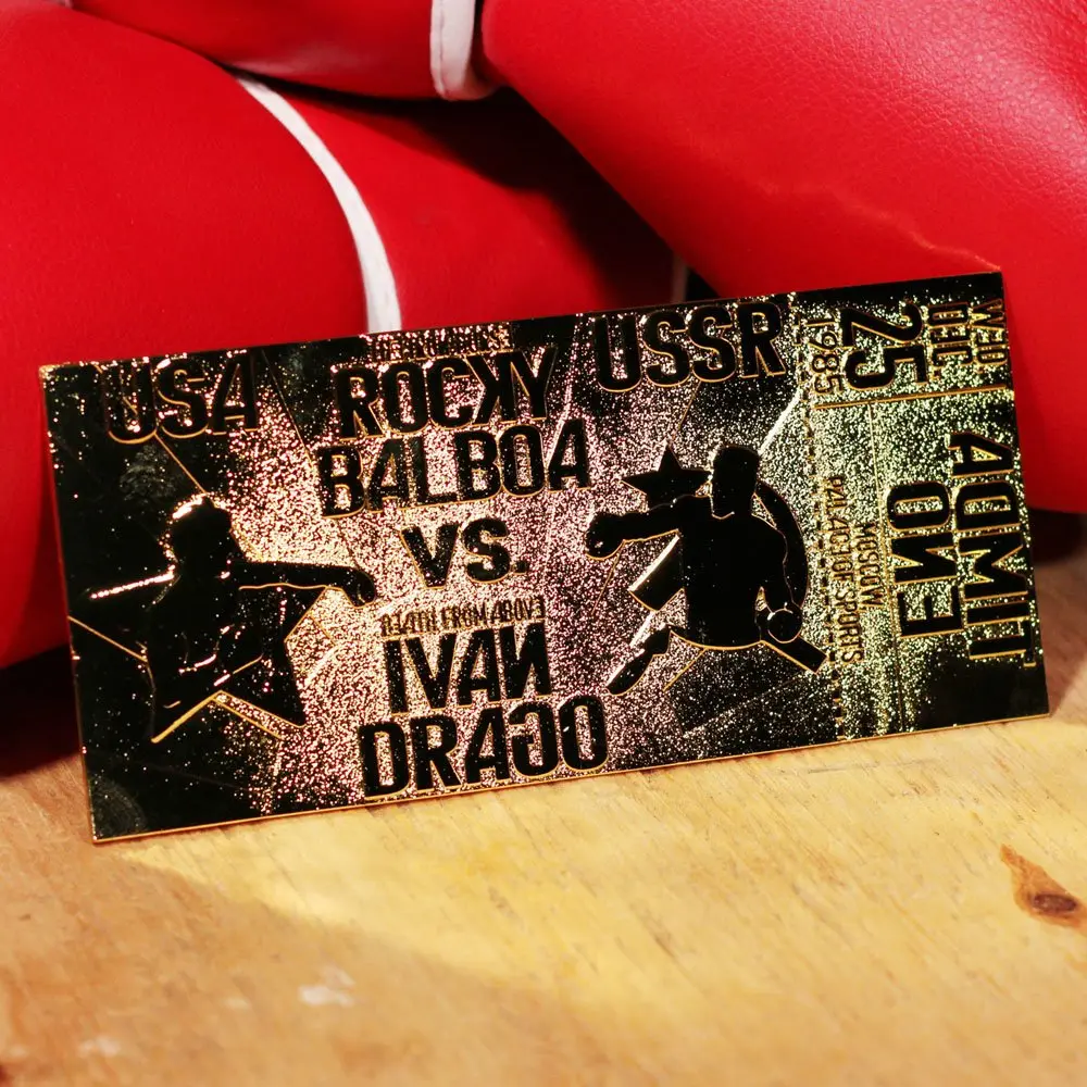 Rocky IV East vs. West Fight Ticket replika (aranyozott) termékfotó