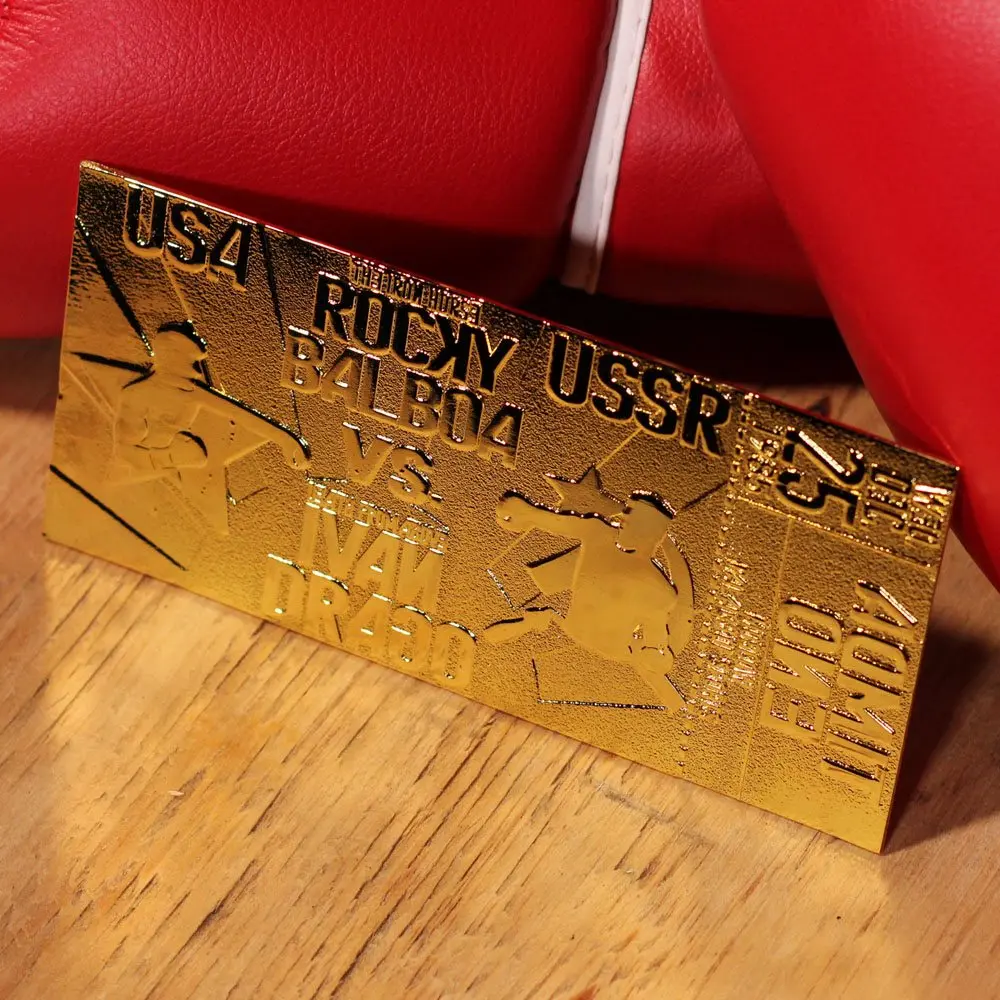 Rocky IV East vs. West Fight Ticket replika (aranyozott) termékfotó