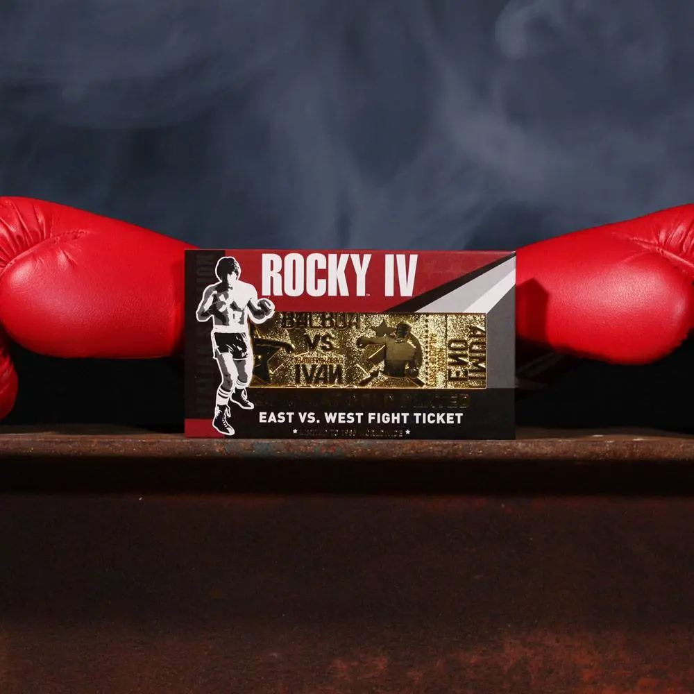 Rocky IV East vs. West Fight Ticket replika (aranyozott) termékfotó