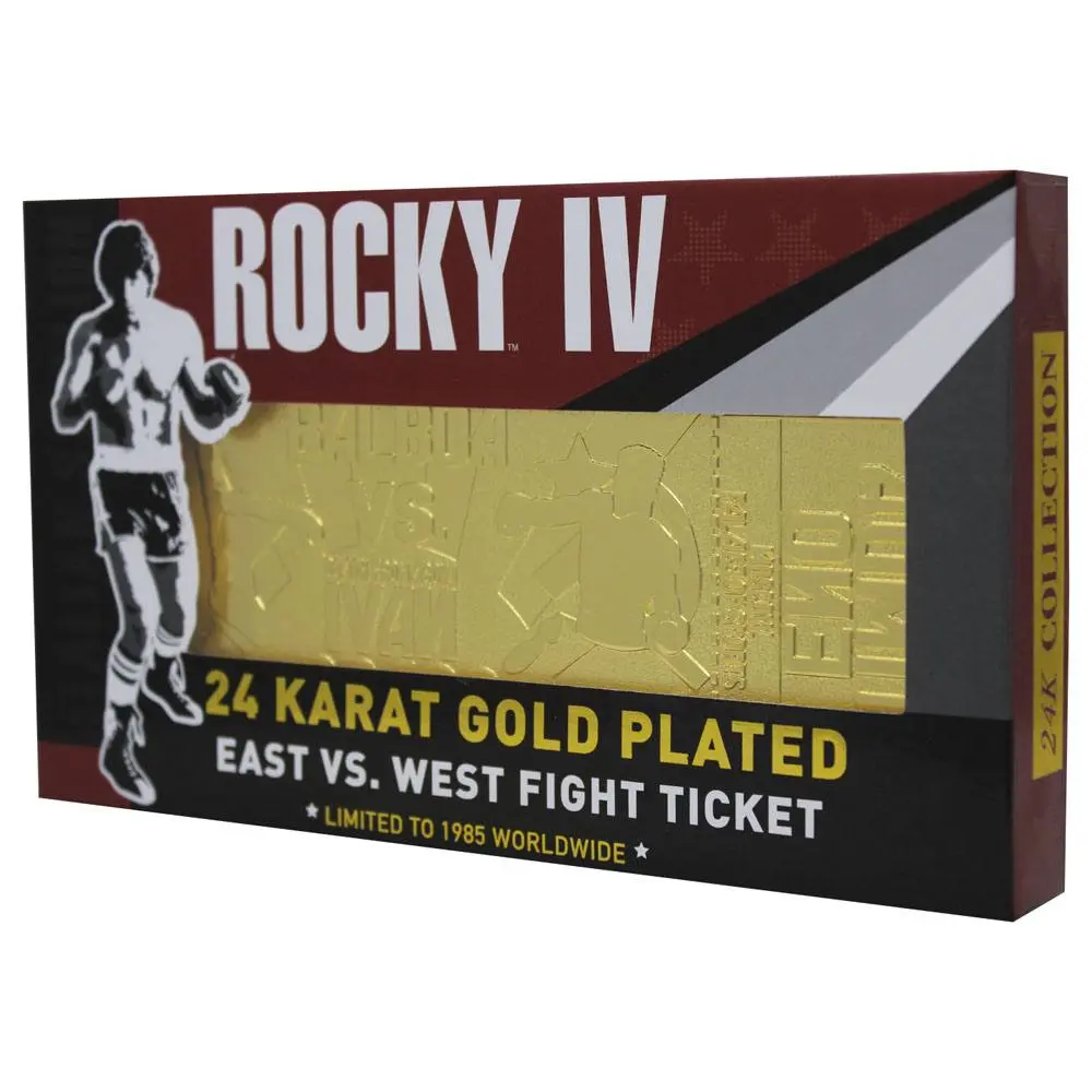 Rocky IV East vs. West Fight Ticket replika (aranyozott) termékfotó