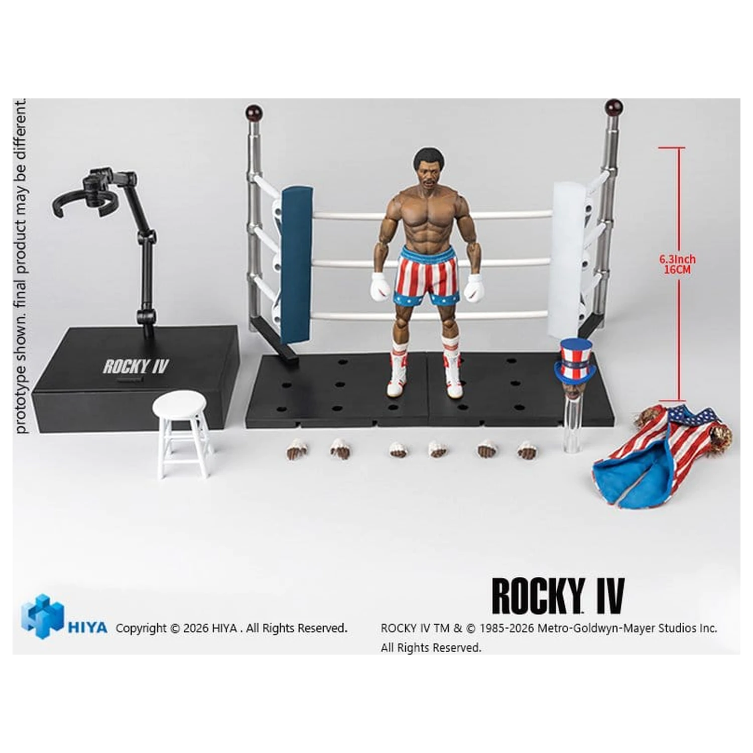 Rocky IV Exquisite Super Series akciófigura 1/12 Apollo 16 cm termékfotó