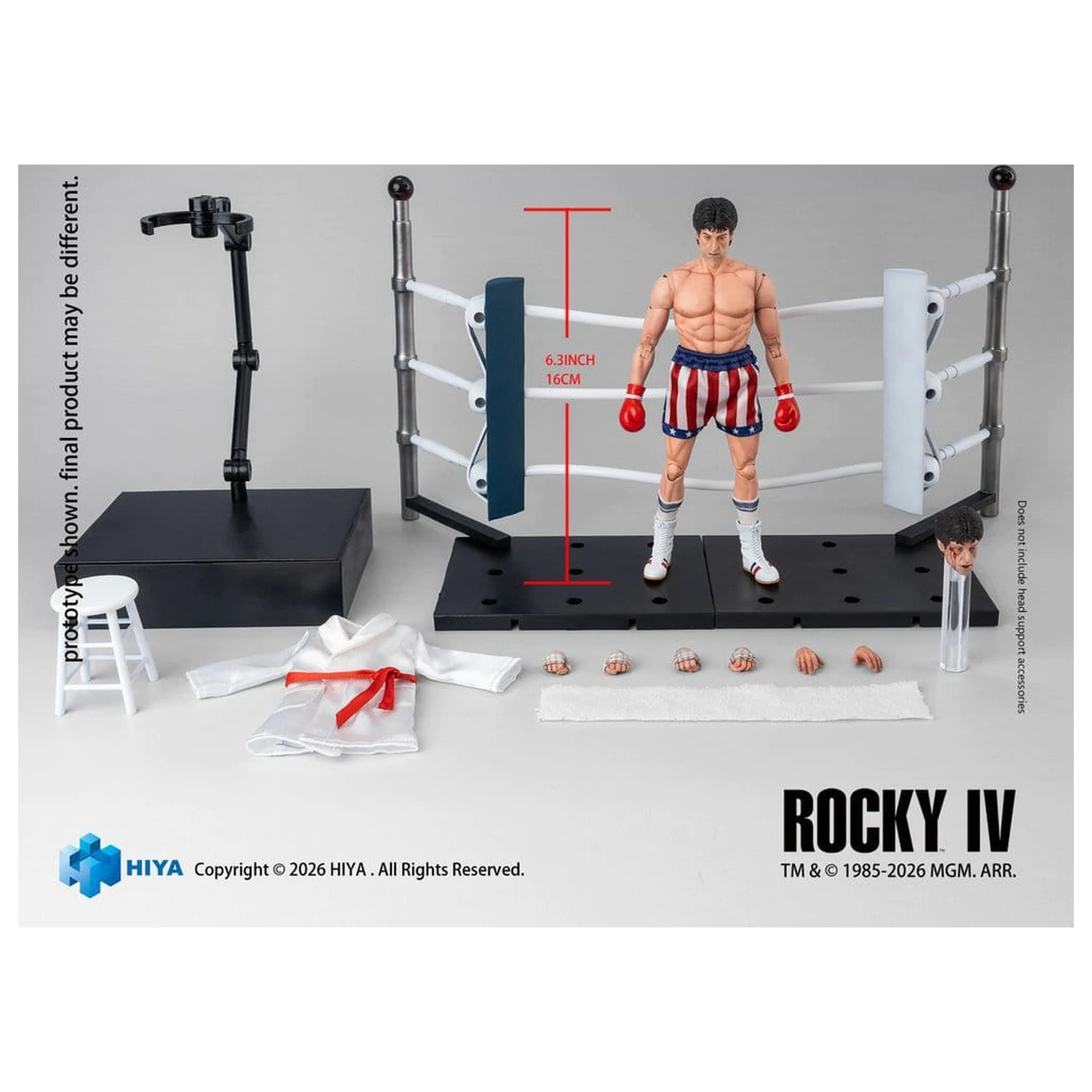 Rocky IV Exquisite Super Series akciófigura 1/12 Rocky Boxer Version 16 cm termékfotó