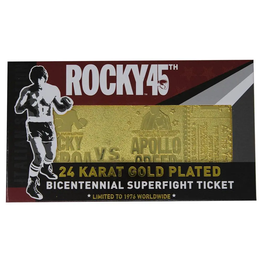 Rocky replika 45th Anniversary Bicentennial Superfight Ticket (aranyozott) termékfotó