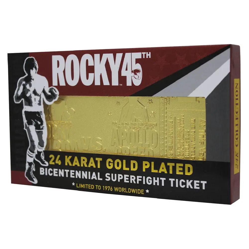 Rocky replika 45th Anniversary Bicentennial Superfight Ticket (aranyozott) termékfotó