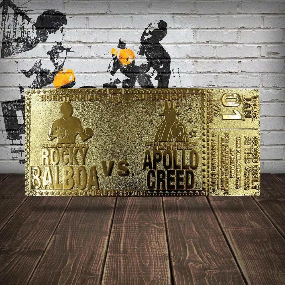 Rocky replika 45th Anniversary Bicentennial Superfight Ticket (aranyozott) termékfotó