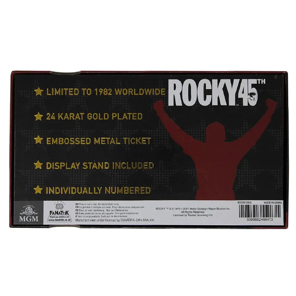 Rocky replika 45th Anniversary Bicentennial Superfight Ticket (aranyozott) termékfotó