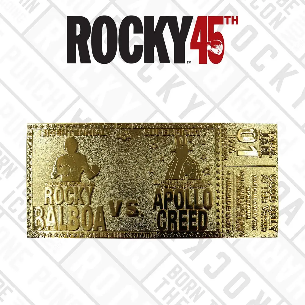 Rocky replika 45th Anniversary Bicentennial Superfight Ticket (aranyozott) termékfotó