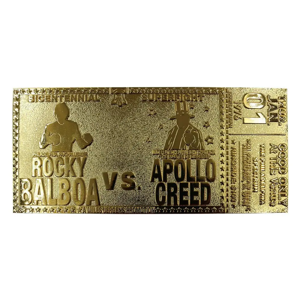 Rocky replika 45th Anniversary Bicentennial Superfight Ticket (aranyozott) termékfotó