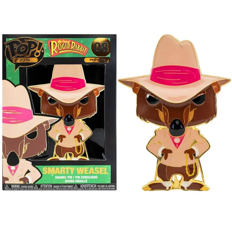 Roger Rabbit Smarty Weasel Big Enamel POP kitűző10cm termékfotó