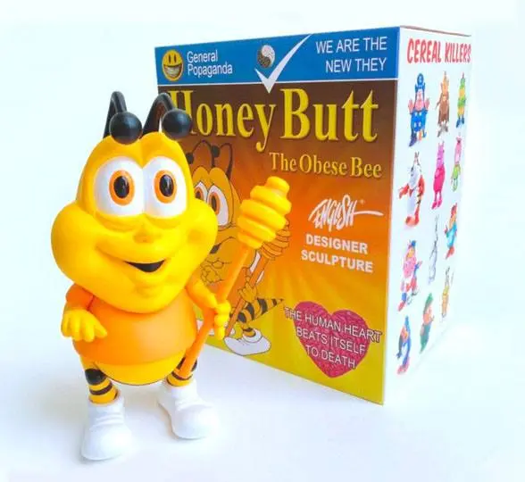 Ron English's Cereal Killers Honey Butt the Obese Bee Vinyl szobor figura 20 cm termékfotó