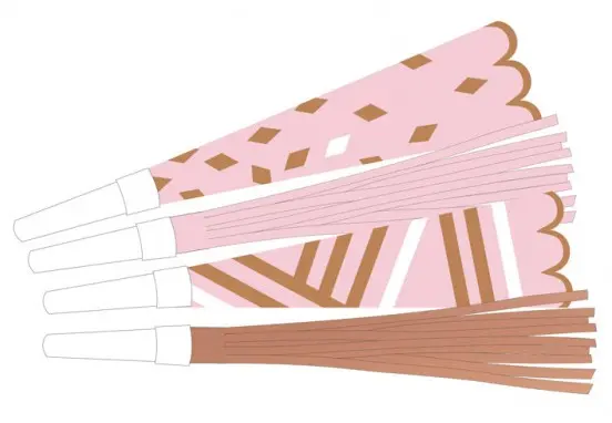 Rose Gold trombita 8 db-os termékfotó