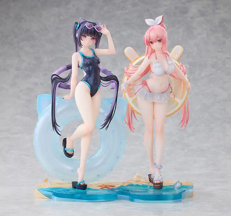 Rosuuri Original Character 1/7 Cheshire Cat Mika: Swimsuit Ver. PVC szobor figura 25 cm termékfotó
