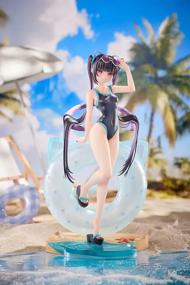 Rosuuri Original Character 1/7 Cheshire Cat Mika: Swimsuit Ver. PVC szobor figura 25 cm termékfotó