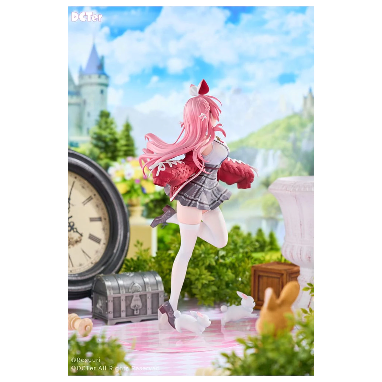Rosuuri Original Character 1/7 White Rabbit Rosu Casual Clothes Ver. PVC szobor figura 25 cm termékfotó
