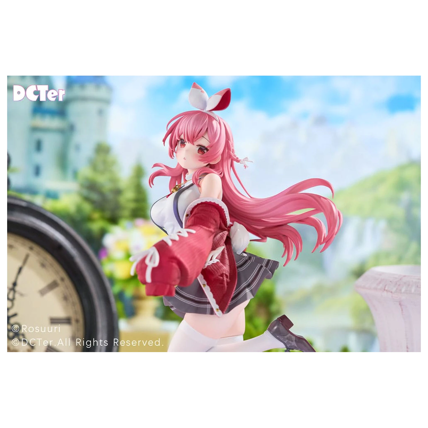Rosuuri Original Character 1/7 White Rabbit Rosu Casual Clothes Ver. PVC szobor figura 25 cm termékfotó