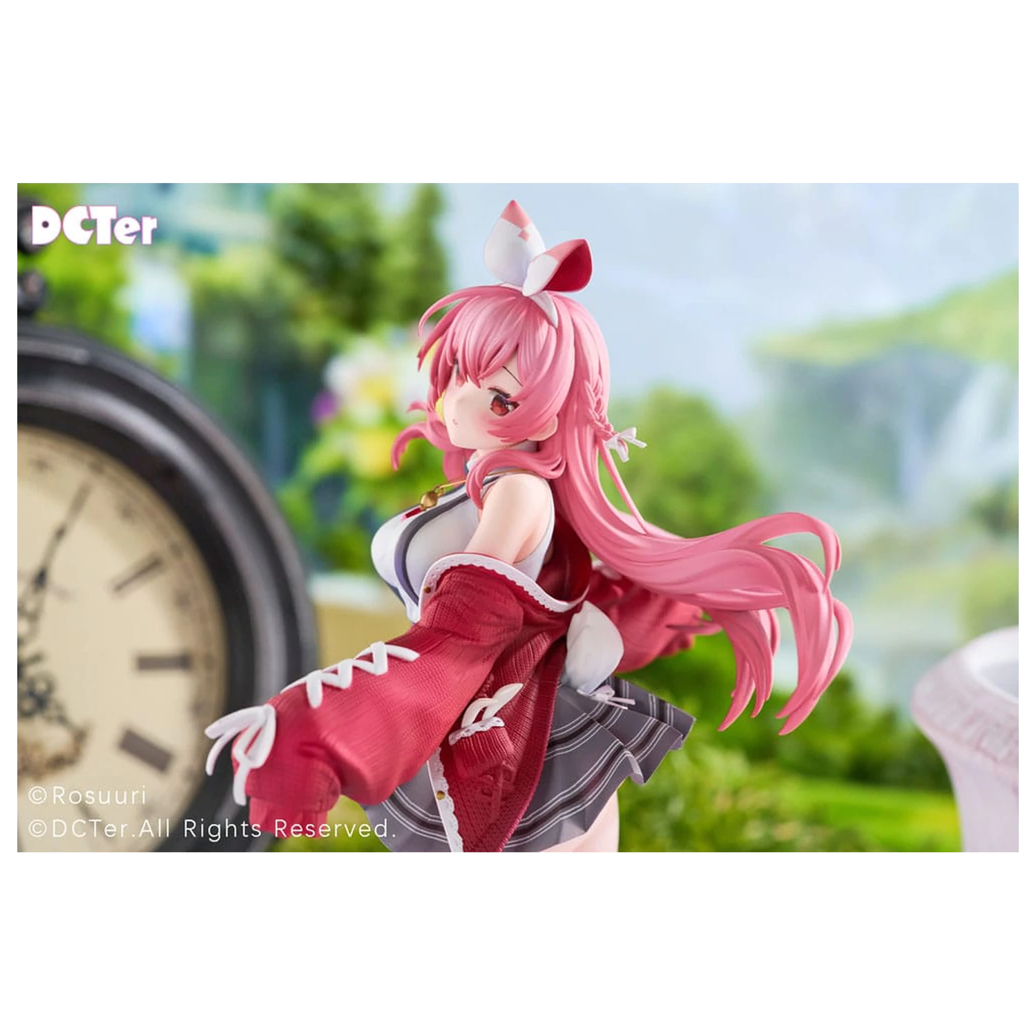 Rosuuri Original Character 1/7 White Rabbit Rosu Casual Clothes Ver. PVC szobor figura 25 cm termékfotó