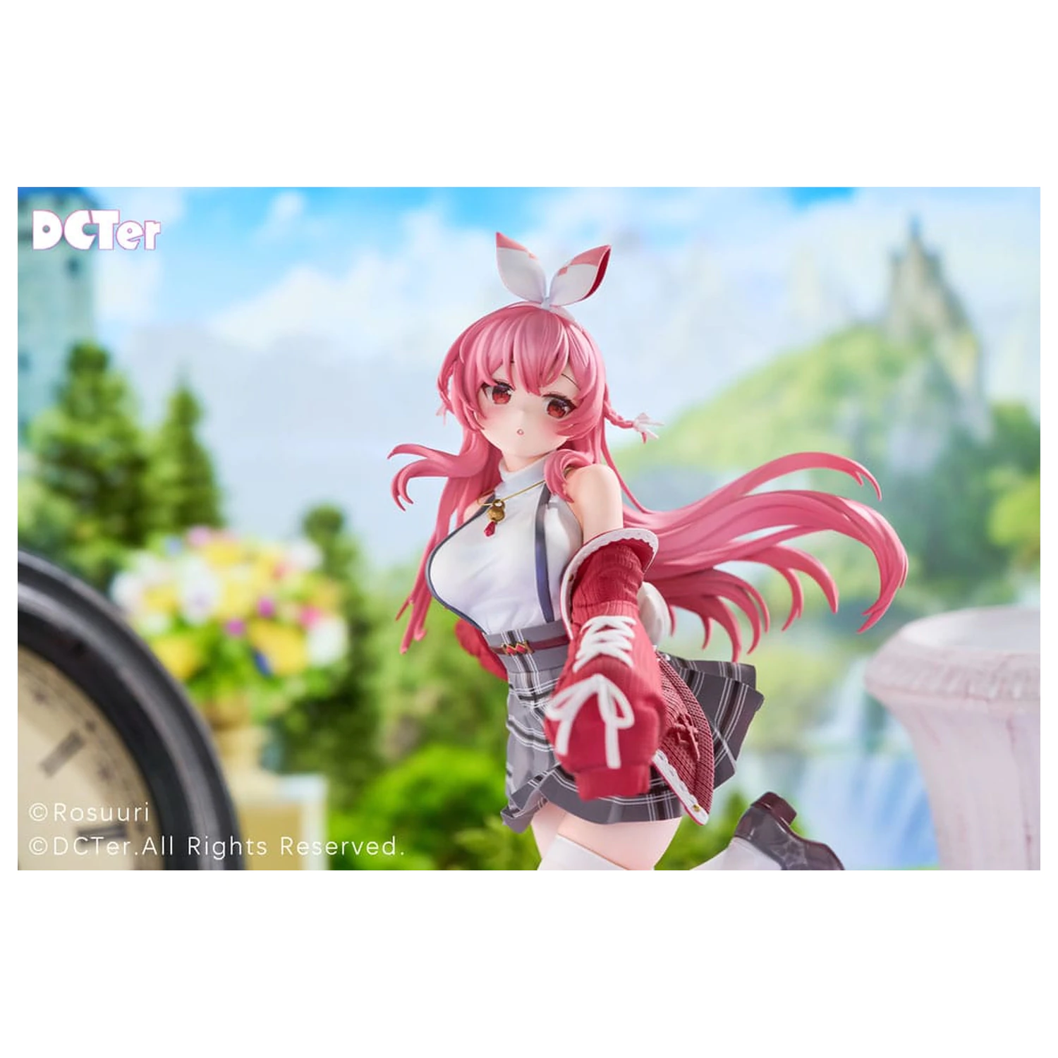Rosuuri Original Character 1/7 White Rabbit Rosu Casual Clothes Ver. PVC szobor figura 25 cm termékfotó