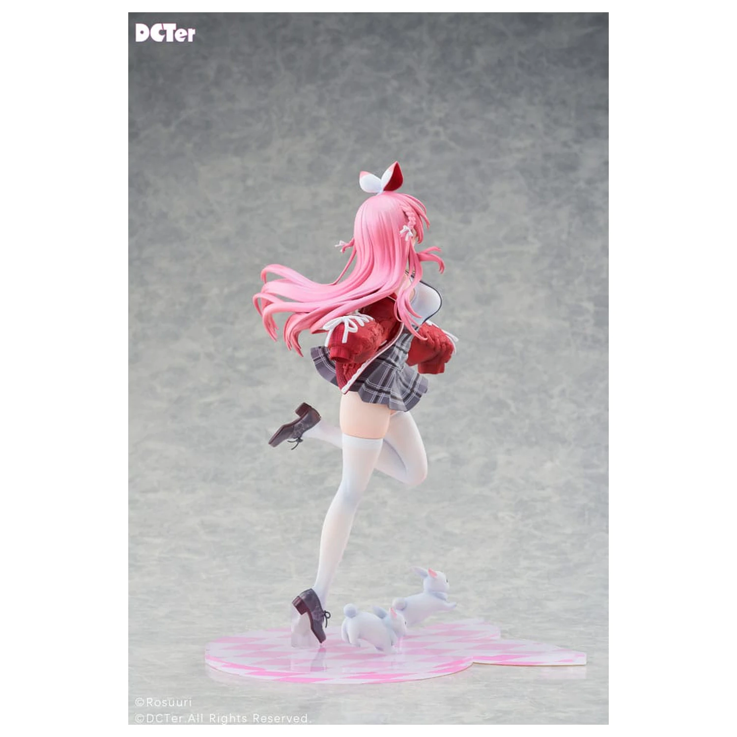 Rosuuri Original Character 1/7 White Rabbit Rosu Casual Clothes Ver. PVC szobor figura 25 cm termékfotó