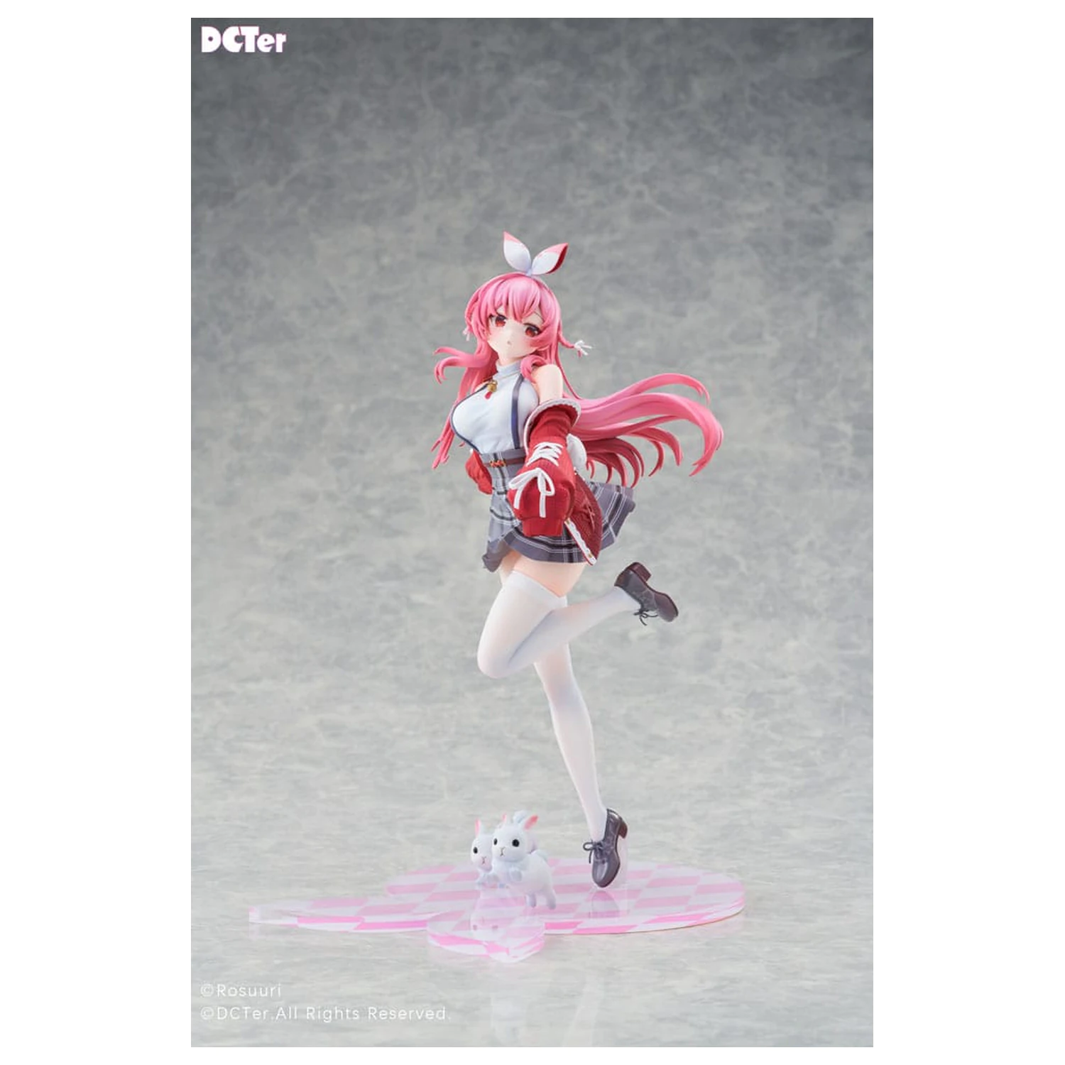 Rosuuri Original Character 1/7 White Rabbit Rosu Casual Clothes Ver. PVC szobor figura 25 cm termékfotó
