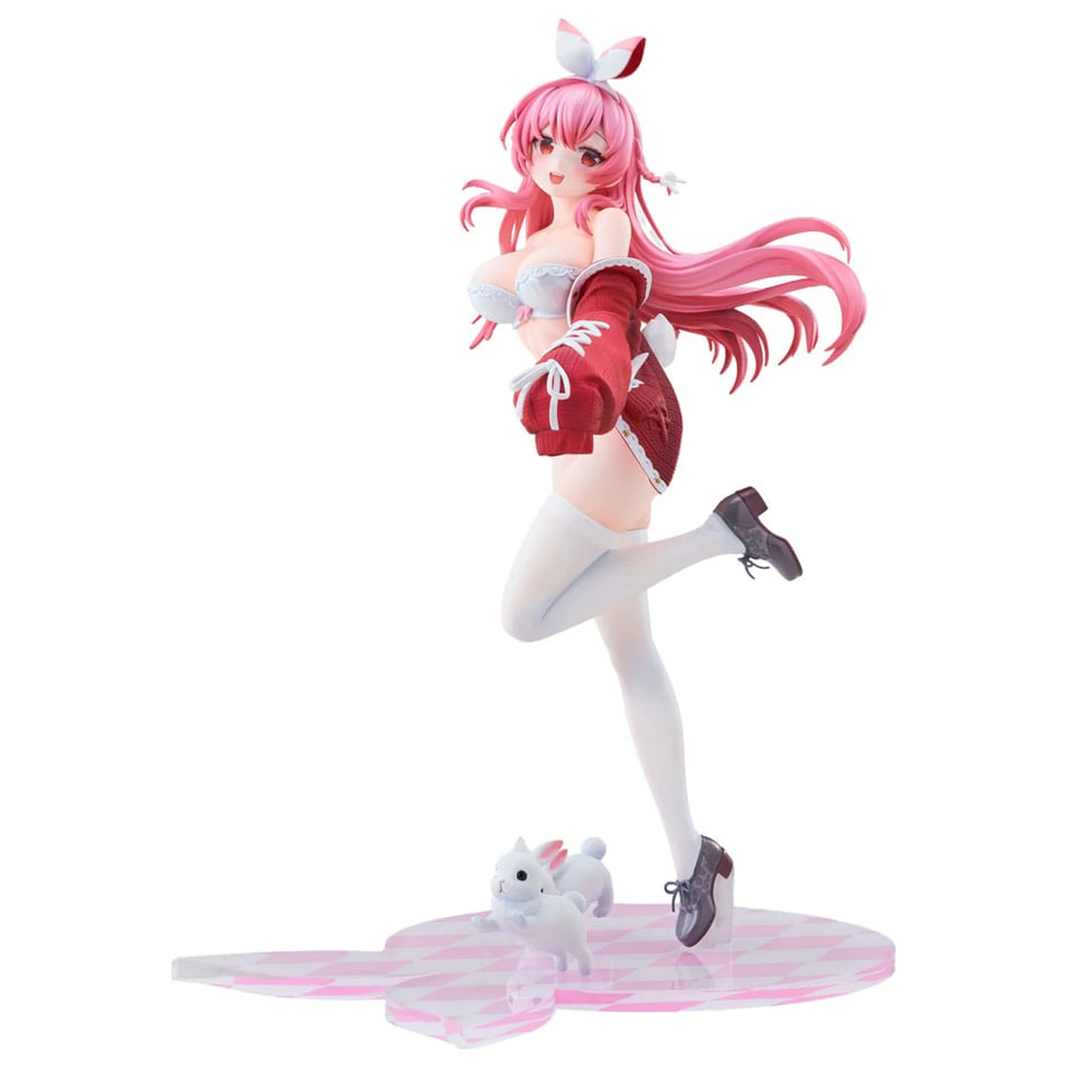 Rosuuri Original Character 1/7 White Rabbit Rosu Swimsuit Ver. PVC szobor figura 25 cm termékfotó