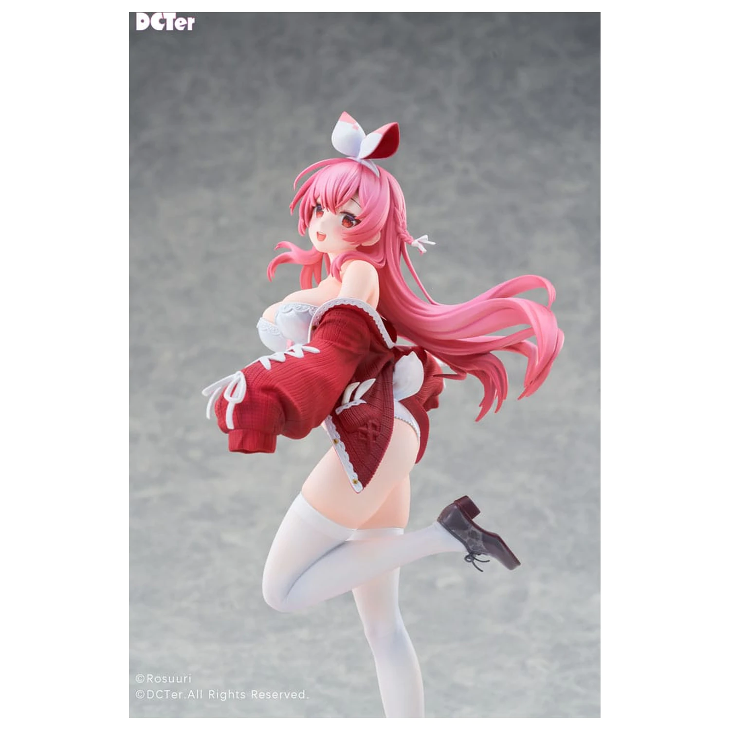 Rosuuri Original Character 1/7 White Rabbit Rosu Swimsuit Ver. PVC szobor figura 25 cm termékfotó