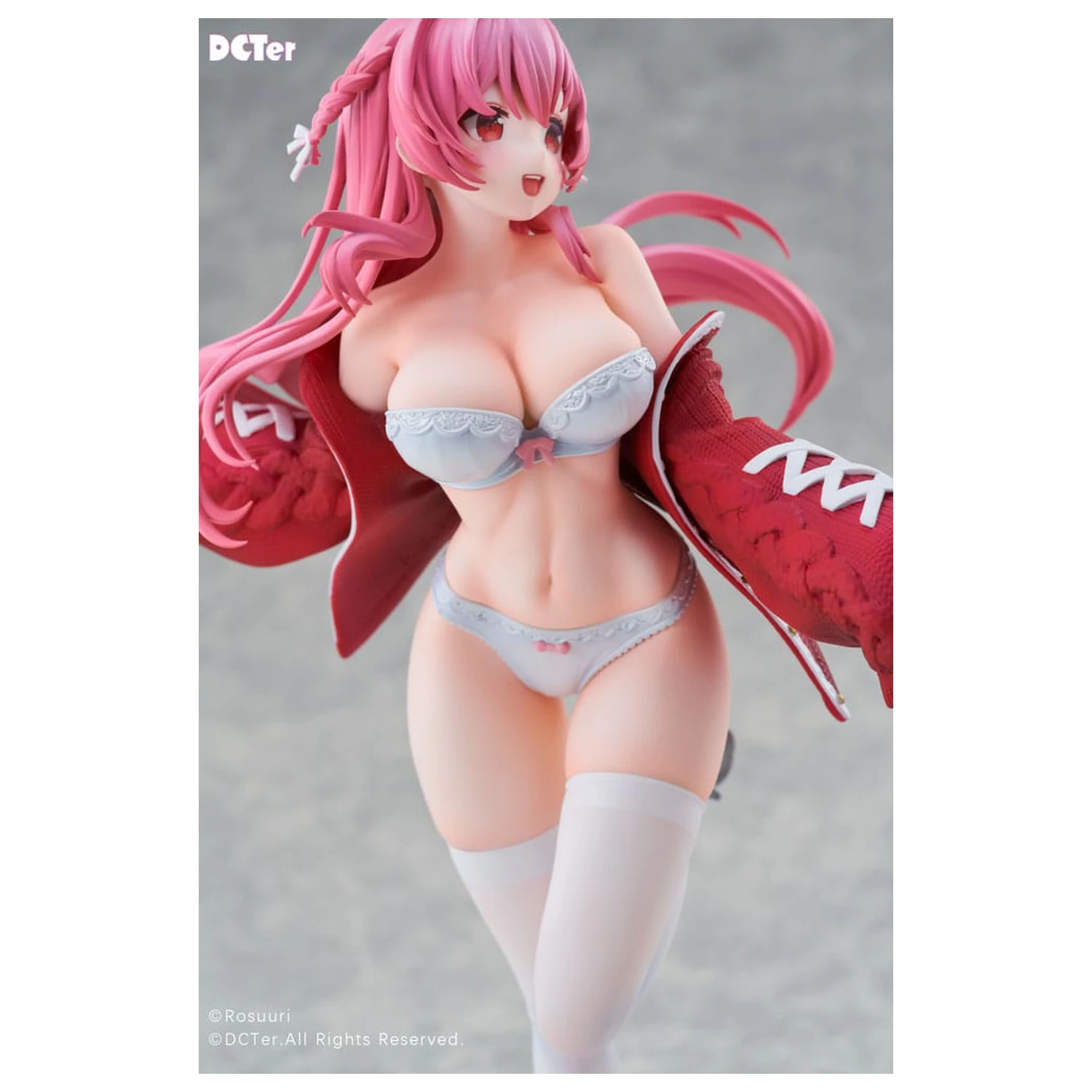 Rosuuri Original Character 1/7 White Rabbit Rosu Swimsuit Ver. PVC szobor figura 25 cm termékfotó