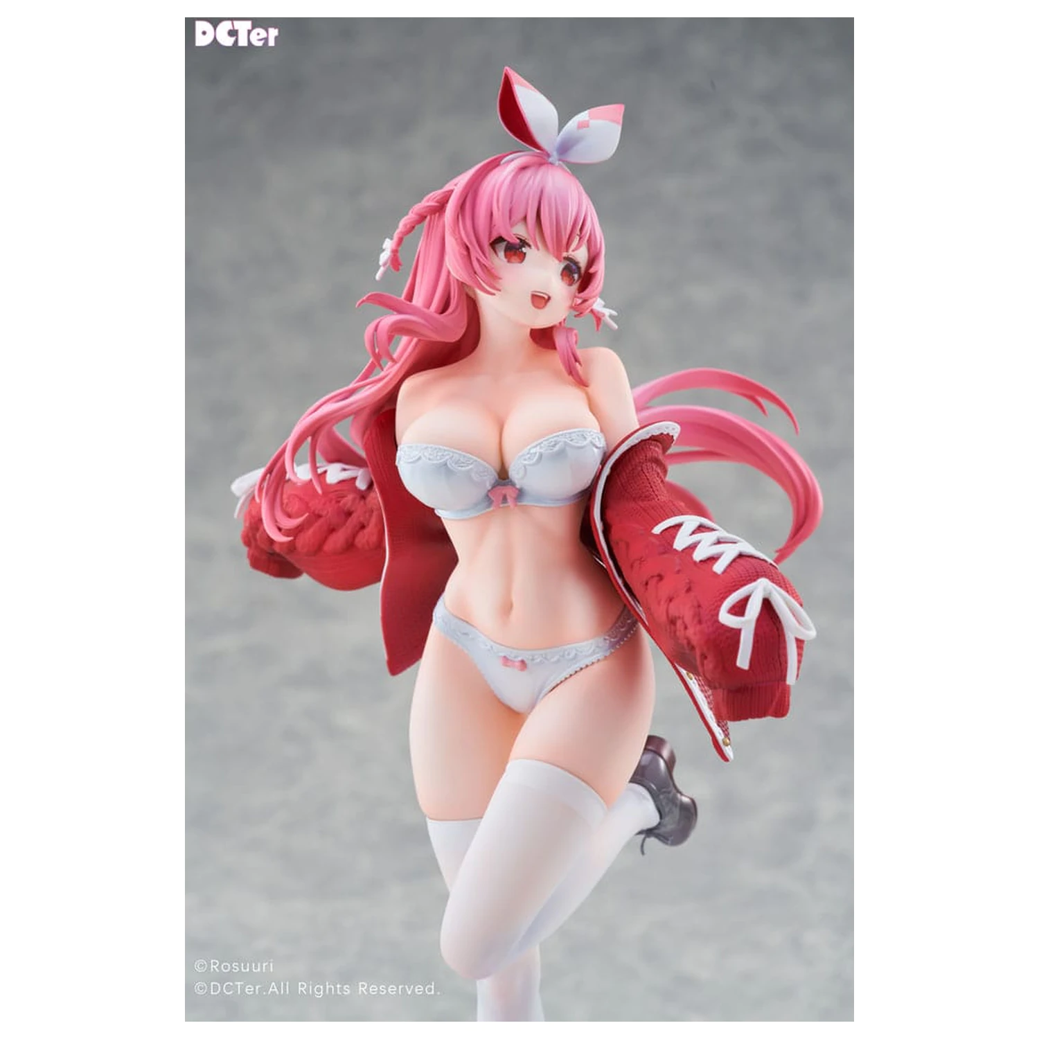 Rosuuri Original Character 1/7 White Rabbit Rosu Swimsuit Ver. PVC szobor figura 25 cm termékfotó