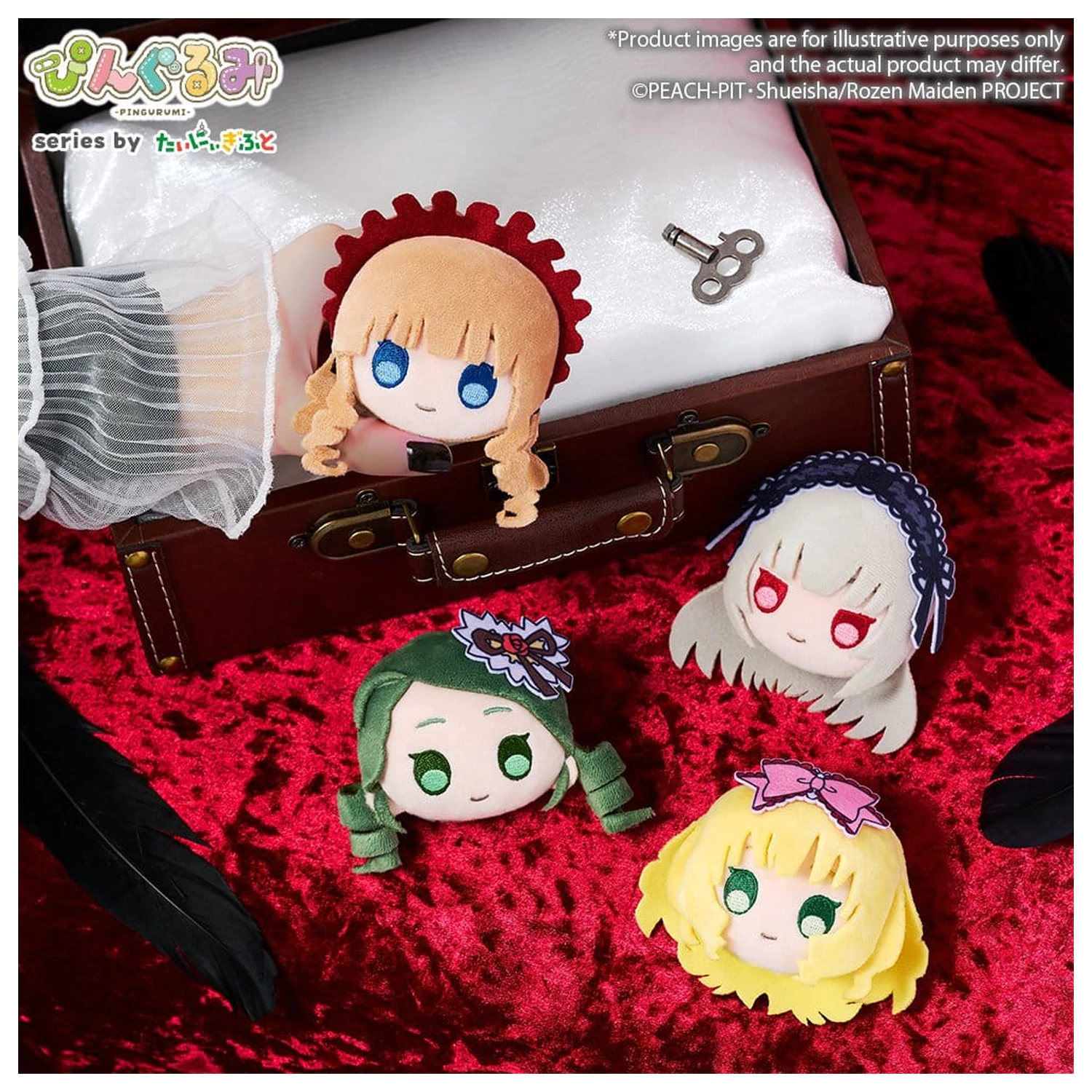 Rozen Maiden Pingurumi Pin Vol.1 Hinaichigo plüss kitűző 8 cm termékfotó