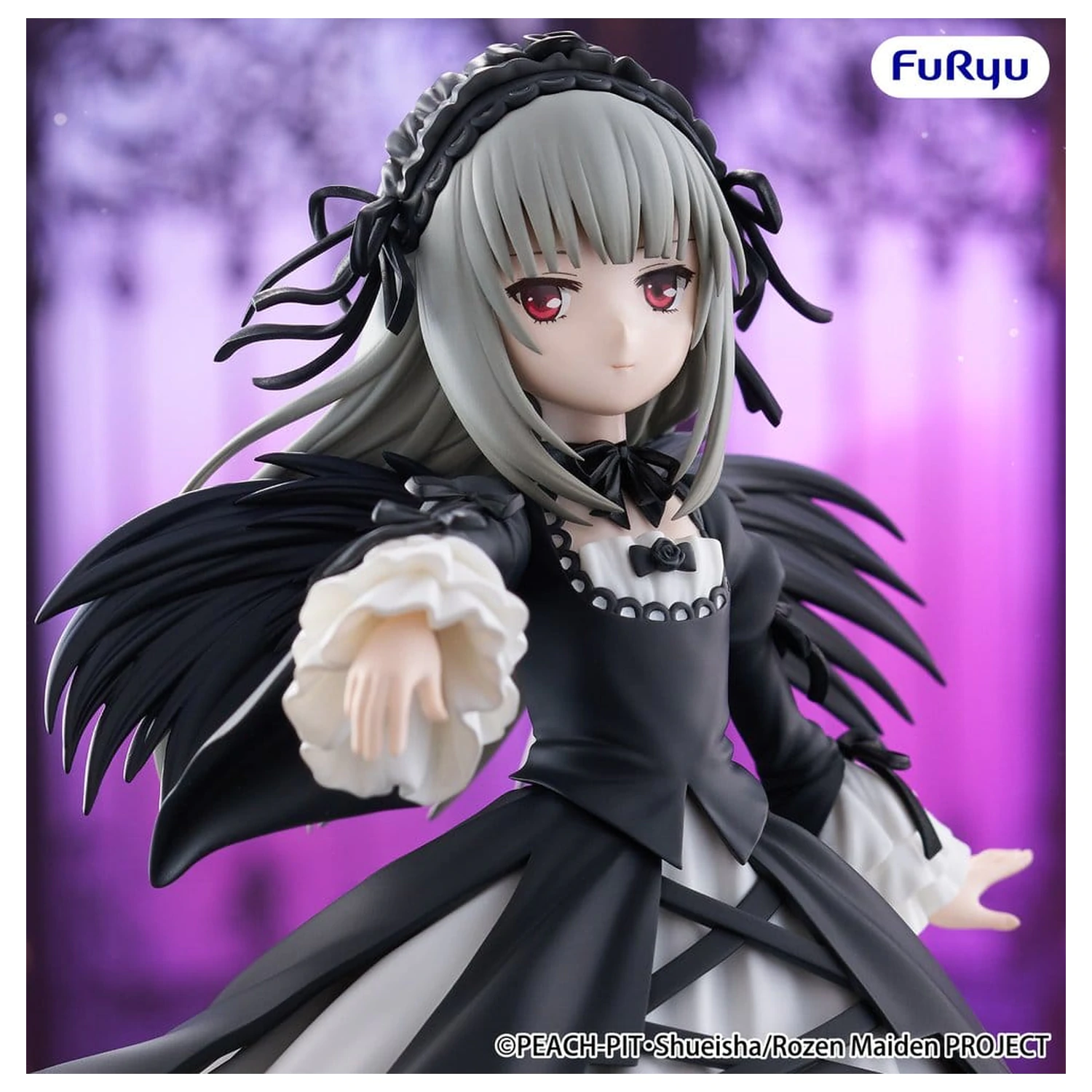 Rozen Maiden Trio-Try-iT Suigintou PVC szobor figura 18 cm   termékfotó