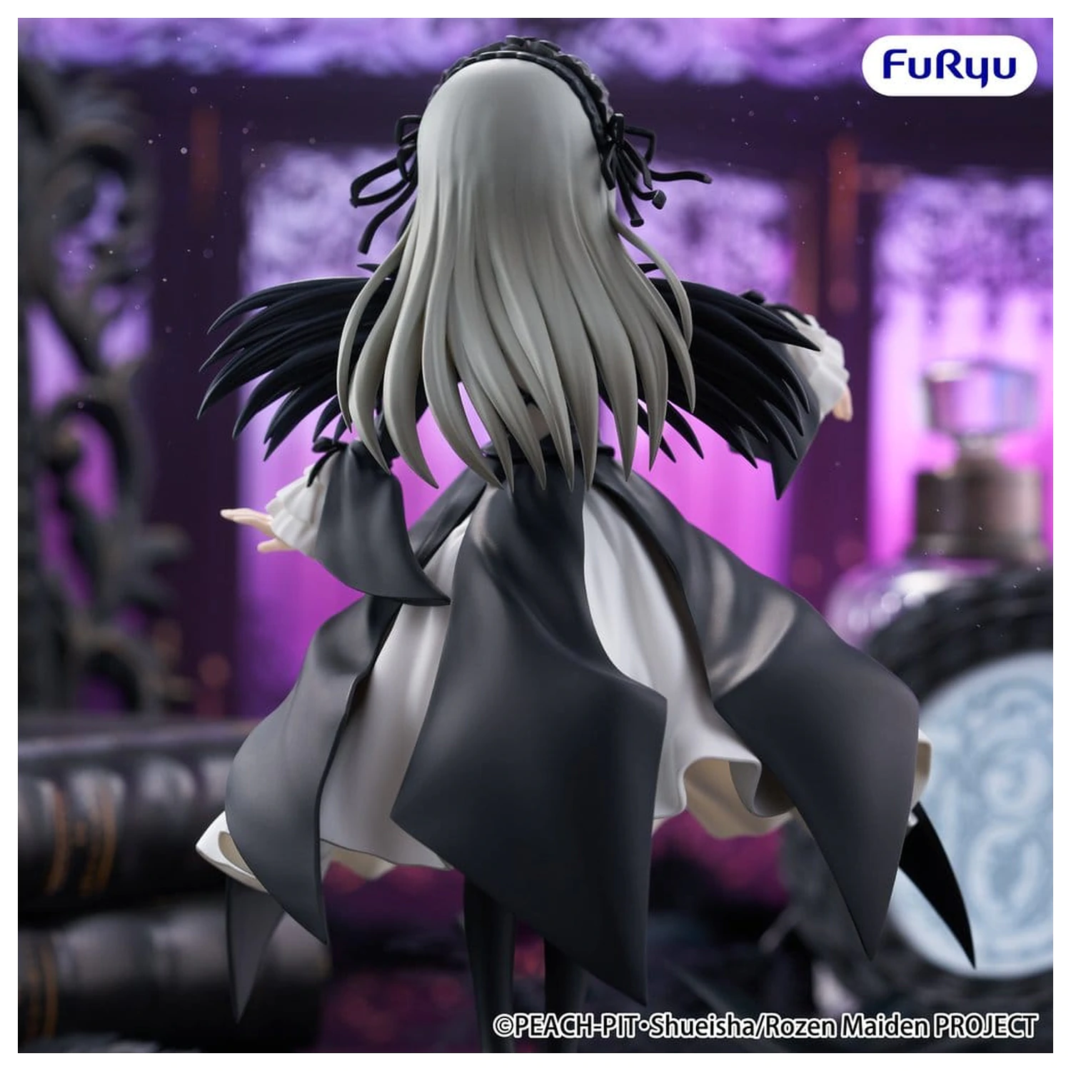 Rozen Maiden Trio-Try-iT Suigintou PVC szobor figura 18 cm   termékfotó